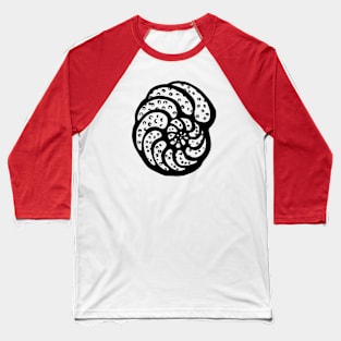 Foraminifera Planulina Black Baseball T-Shirt